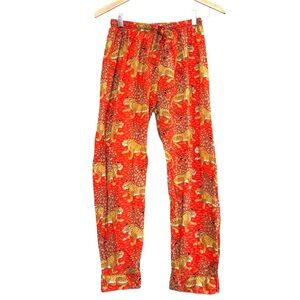 🌈 6/$60 Made In India Pants Size Medium 100% Cotton Jaguar Print